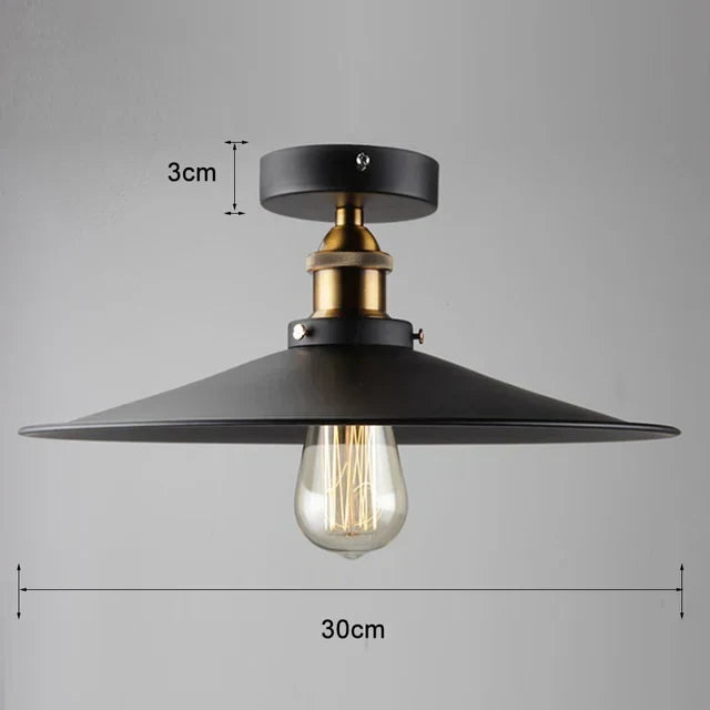 vintage ceiling lamp in industrial design – retro lighting for living room & hallway
