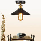Vintage ceiling lamp in industrial design, retro ceiling light with Edison bulb, LED compatible