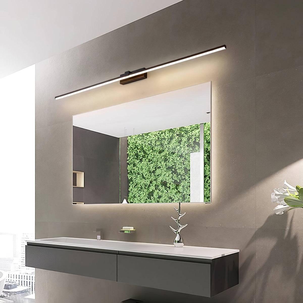 Metal Linear Mirror Lamp bracket Wall Light | Madigas
