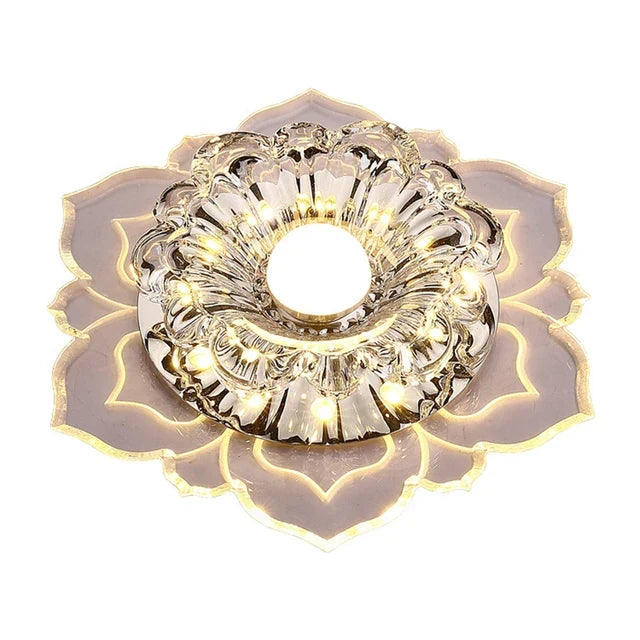 Elegant Crystal Ceiling Light with LED – Modern Lighting for Living Spaces