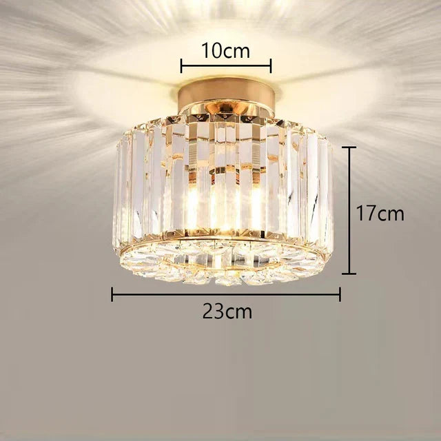 Elegant Crystal Ceiling Light – Luxurious Lighting for Living Room and Hallway