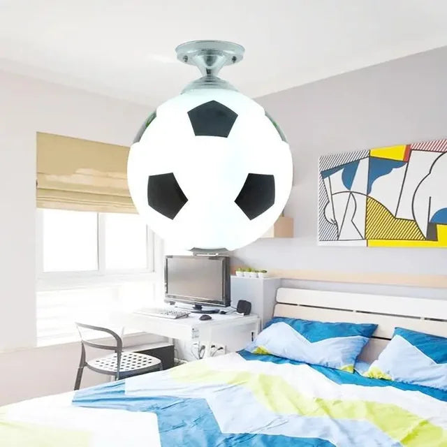 LED ceiling light in ball design - children's room lamp with glass ball