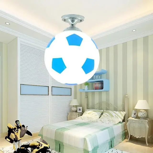 LED ceiling light in ball design - children's room lamp with glass ball