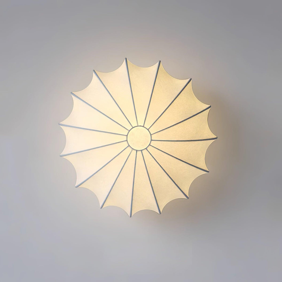 Bowl-shaped fabric ceiling lamp Elegant design
