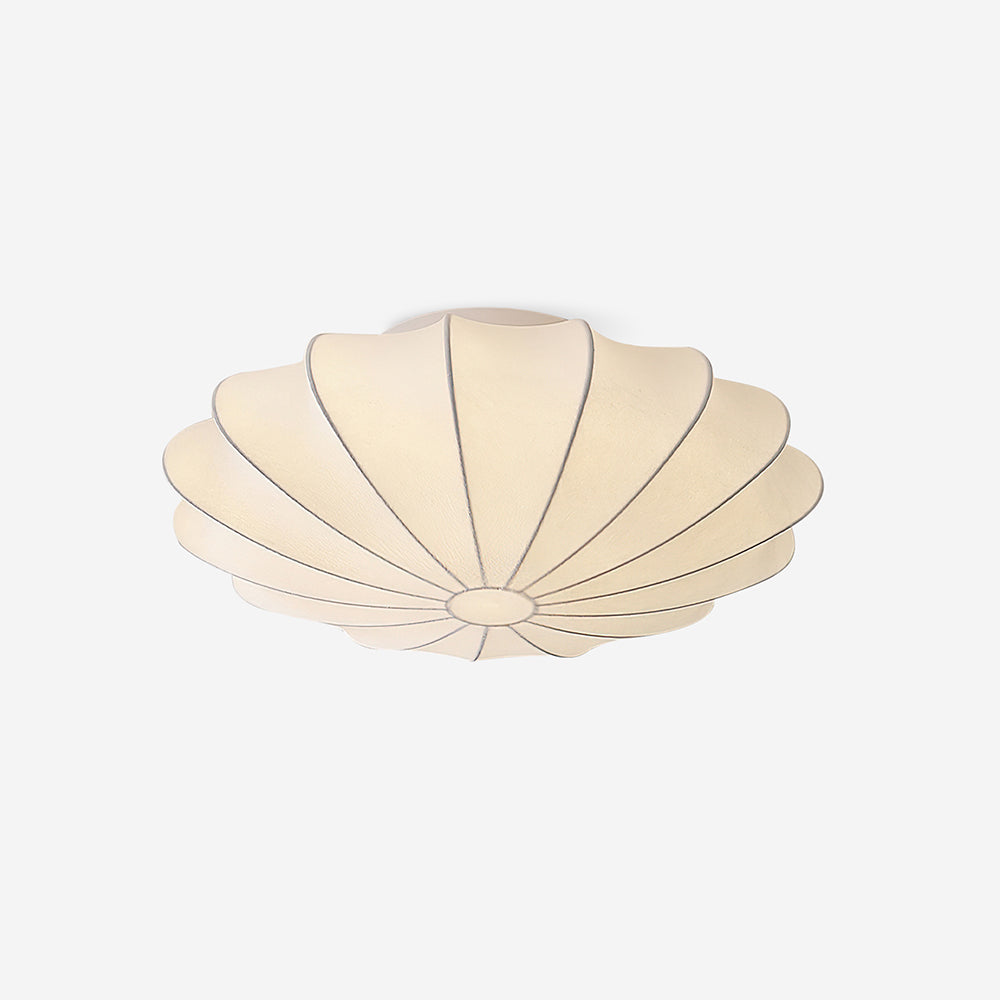Bowl-shaped fabric ceiling lamp Elegant design