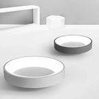 AuroraGlans - Scandinavian Round LED Ceiling Lights for Living Room & Bedroom