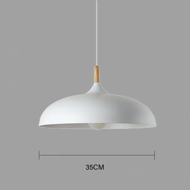 Modern ceiling lamp oak wood | Scandinavian pendant light for the living room