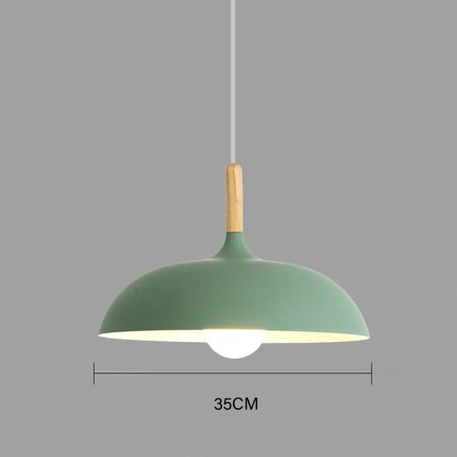 Modern ceiling lamp oak wood | Scandinavian pendant light for the living room
