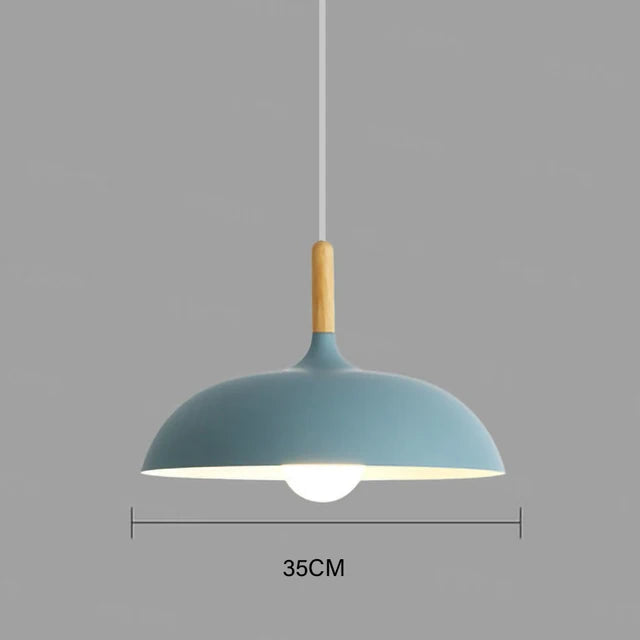 Modern ceiling lamp oak wood | Scandinavian pendant light for the living room
