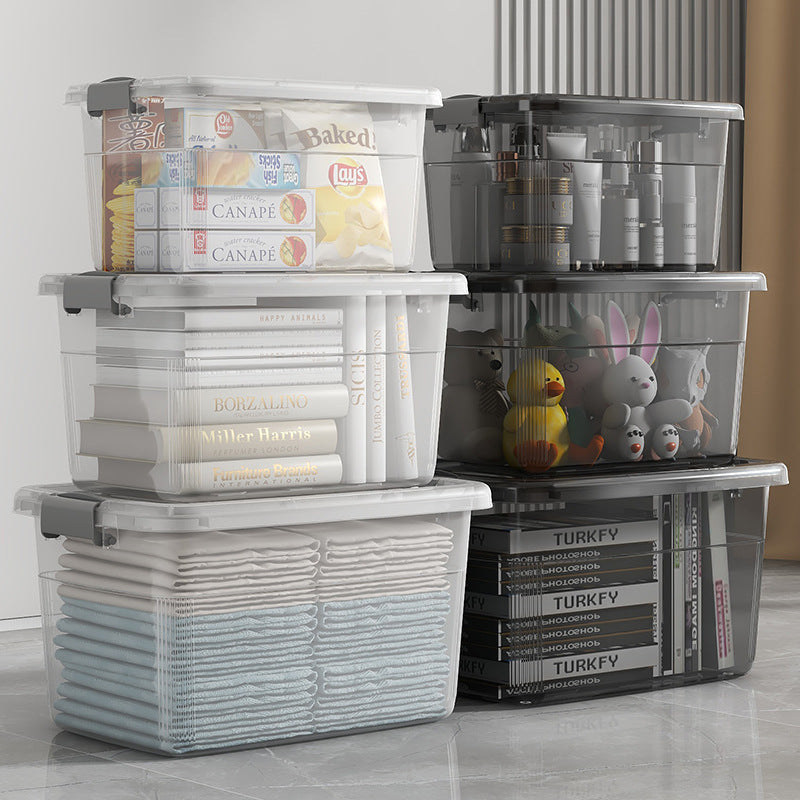 Multifunctional Storage Box with Wheels and Easy Access