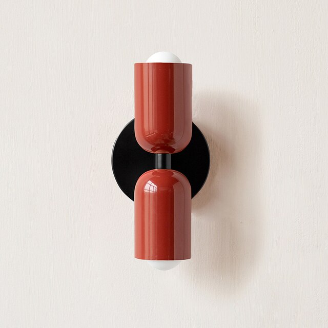 Cream double-headed LED wall lamps