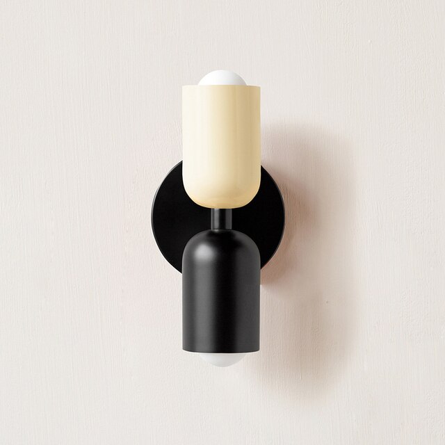 Cream double-headed LED wall lamps
