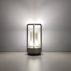 Portable wireless LED lantern with charging station