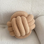 Nordic Bouclé Abstract Cushion – Minimalist Plush Pillow | Madigas