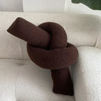 Nordic Bouclé Abstract Cushion – Minimalist Plush Pillow | Madigas