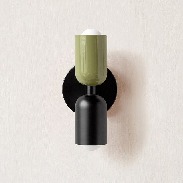 Cream double-headed LED wall lamps