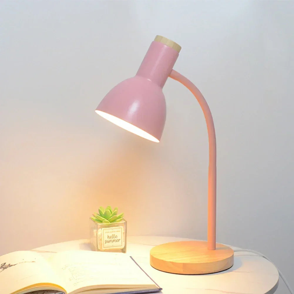 Autumn and Winter Lighting | Northern European Creative Wood Art Iron LED Desk Lamp - Moxie