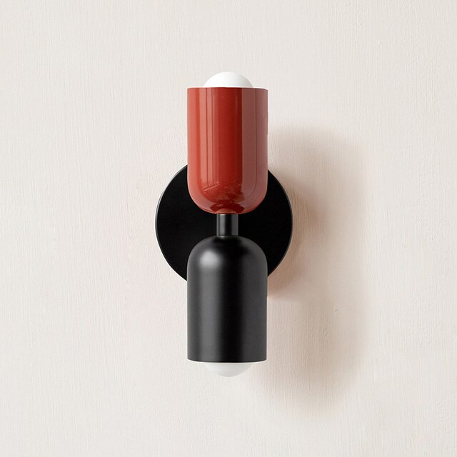 Cream double-headed LED wall lamps