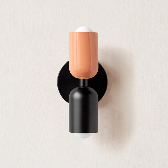 Cream double-headed LED wall lamps
