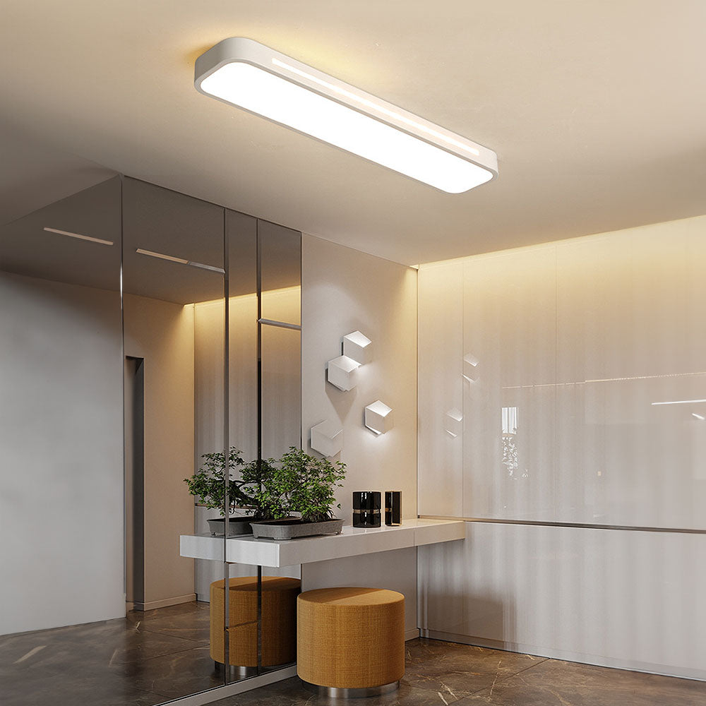 Minimalist LED ceiling lamp made of iron and acrylic