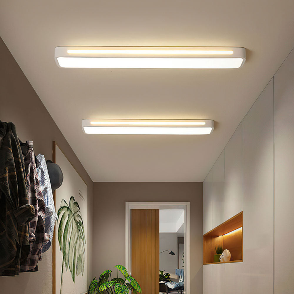 Minimalist LED ceiling lamp made of iron and acrylic