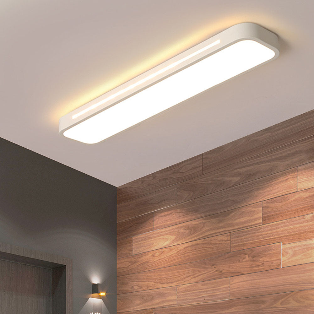Minimalist LED ceiling lamp made of iron and acrylic