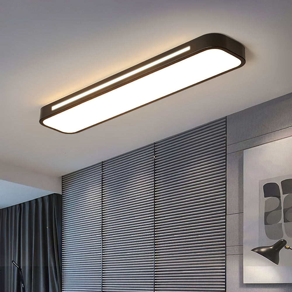 Minimalist LED ceiling lamp made of iron and acrylic