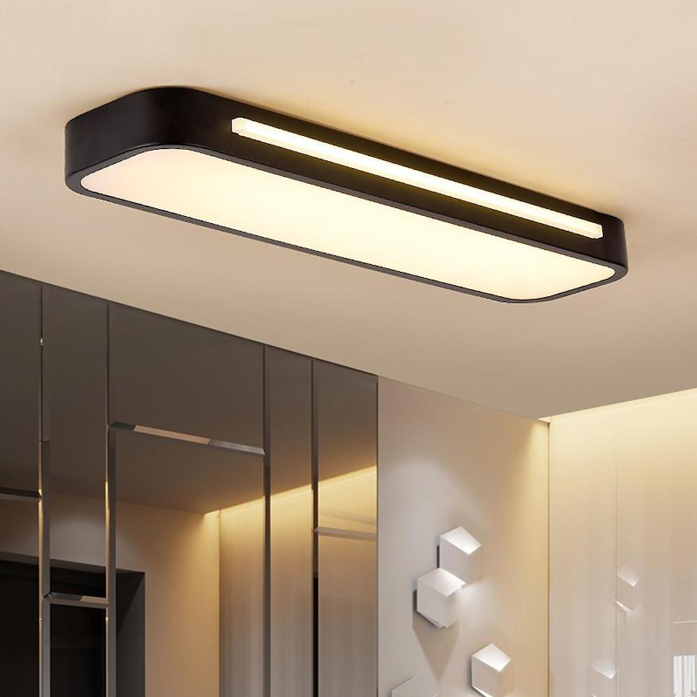 Minimalist LED ceiling lamp made of iron and acrylic