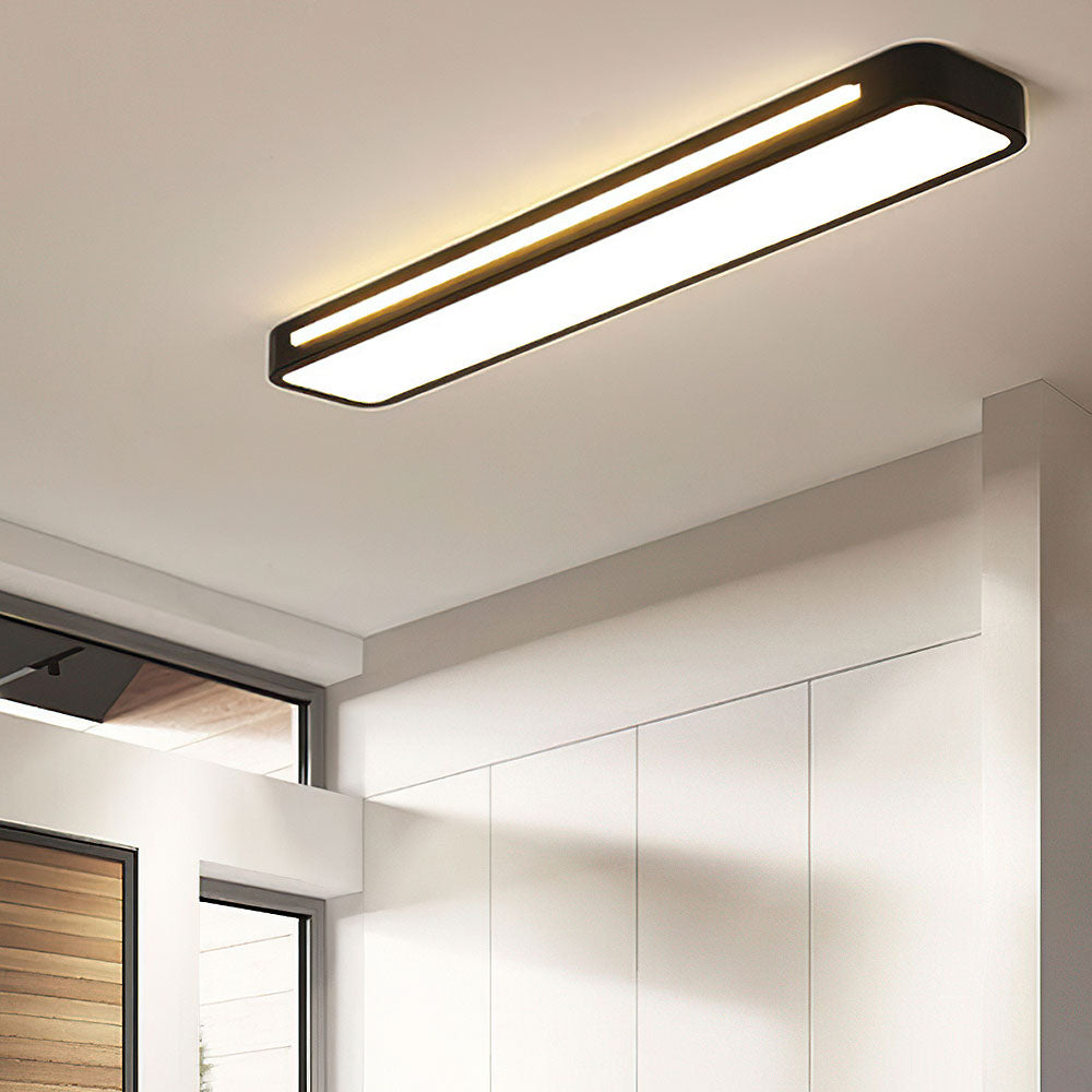 Minimalist LED ceiling lamp made of iron and acrylic