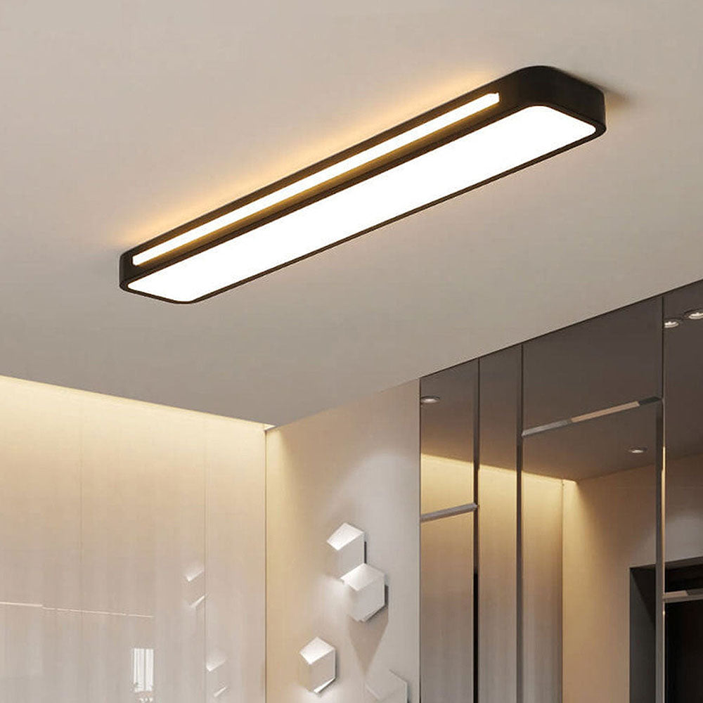 Minimalist LED ceiling lamp made of iron and acrylic