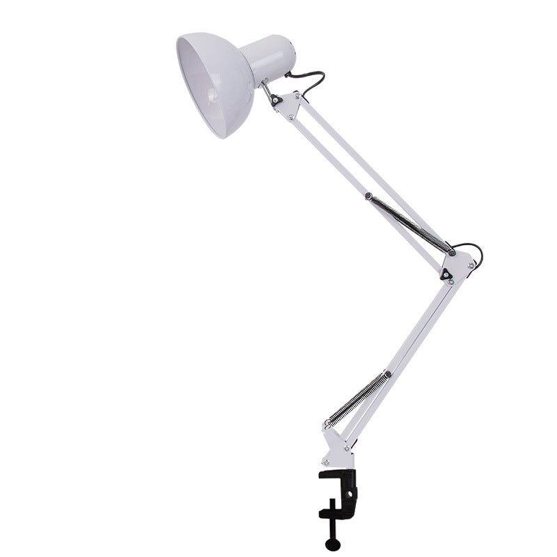 Modern minimalist extendable table lamp with long arm and clip made of ABS with 1 light for the bedroom