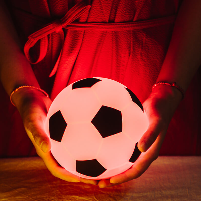 Creative Soccer Silicone LED Night Table Lamp with USB Charging