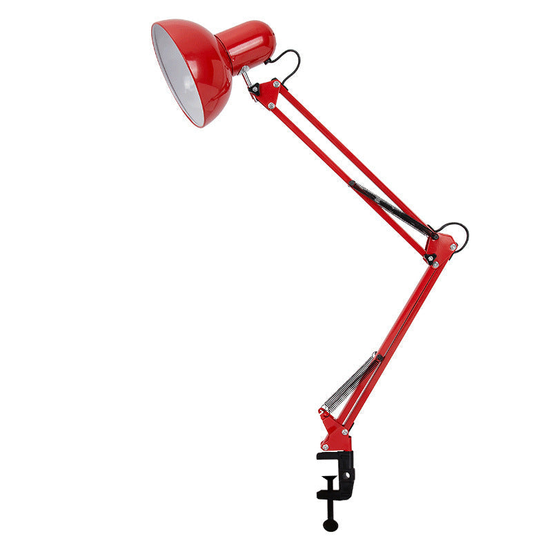 Modern minimalist extendable table lamp with long arm and clip made of ABS with 1 light for the bedroom