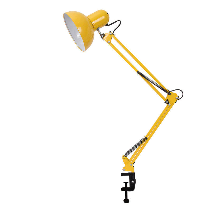 Modern minimalist extendable table lamp with long arm and clip made of ABS with 1 light for the bedroom