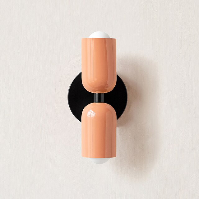 Cream double-headed LED wall lamps