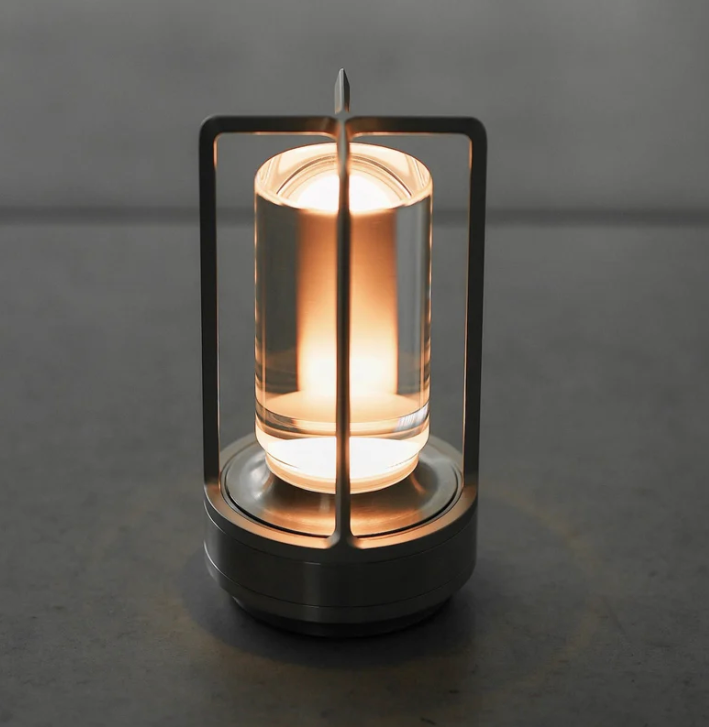 Rechargeable wireless LuxuryGlow table lamp - Elegant wireless lamp for any mood