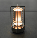 Portable wireless LED lantern with charging station