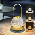 Designer table lighting with crystal effect