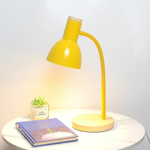 Autumn and Winter Lighting | Northern European Creative Wood Art Iron LED Desk Lamp - Moxie