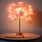 LED Spring Table Lamp Night Light USB-powered Remote Control Night Lamps