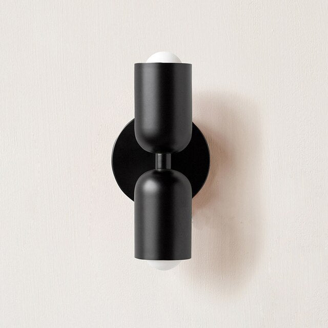Cream double-headed LED wall lamps