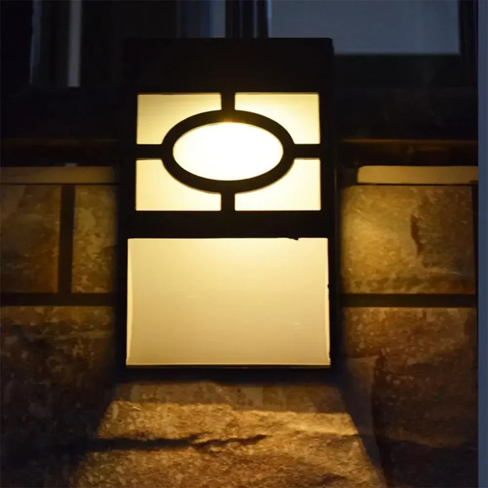 Solar Wall Light with LED – Modern Outdoor Lighting for Garden & Terrace, Wall Lights