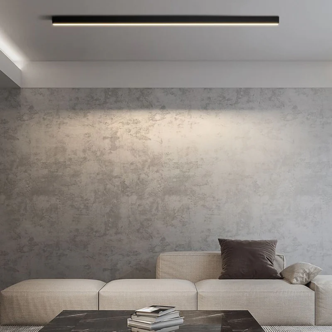 Industrial linear LED ceiling lamp - Stratum