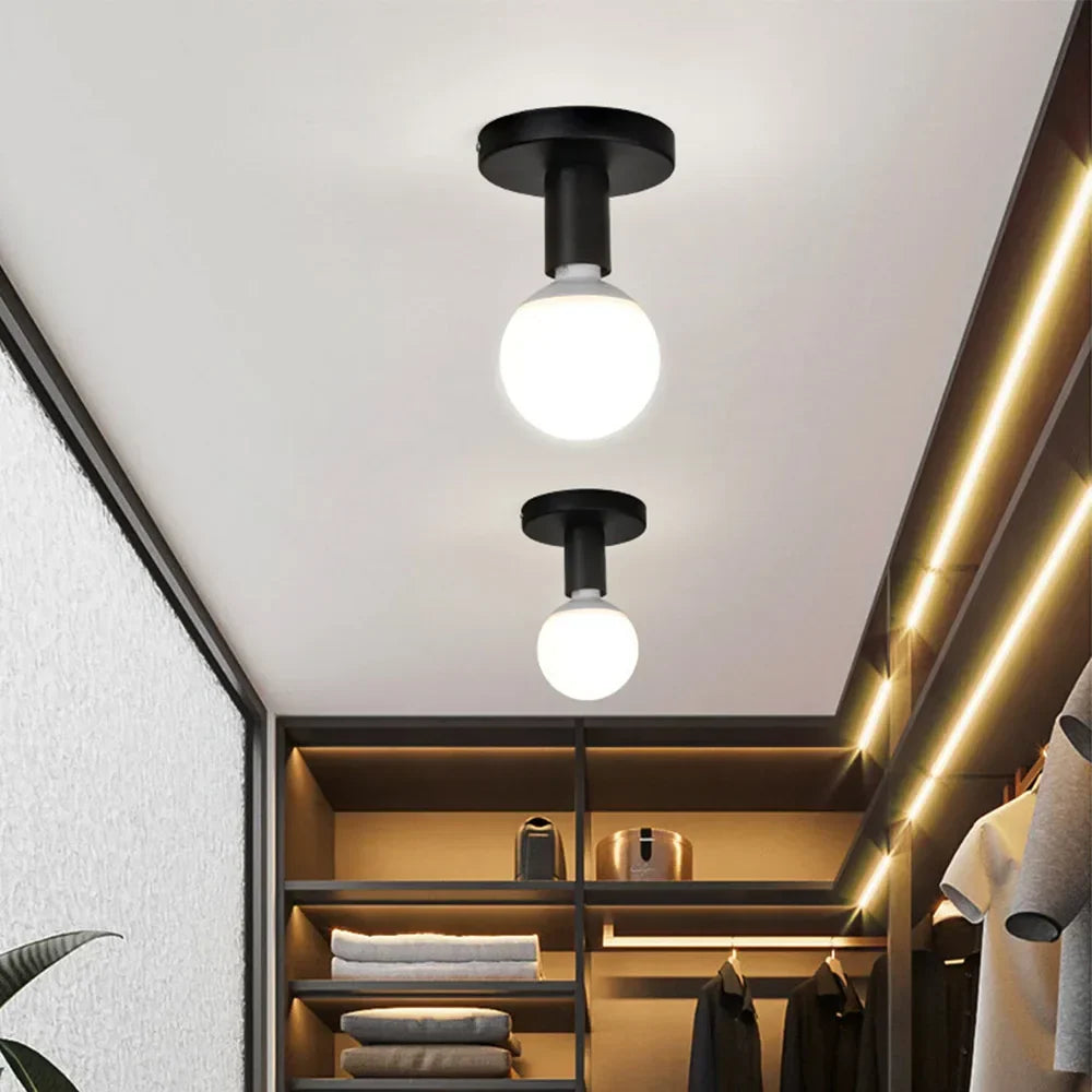 Minimalistic Vintage Hanging Lamp – Simple Ceiling Light for Living Room and Hallway