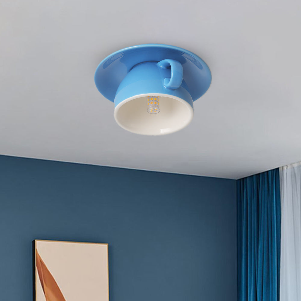 CeramiLux Morandi Coffee Cup Ceiling Light – CeramiLux