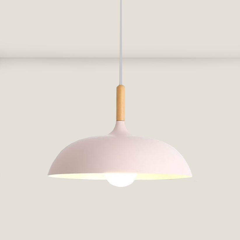 Oak wood ceiling lamp in Nordic design – LED wood ceiling light