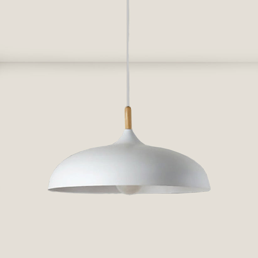 Oak wood ceiling lamp in Nordic design – LED wood ceiling light