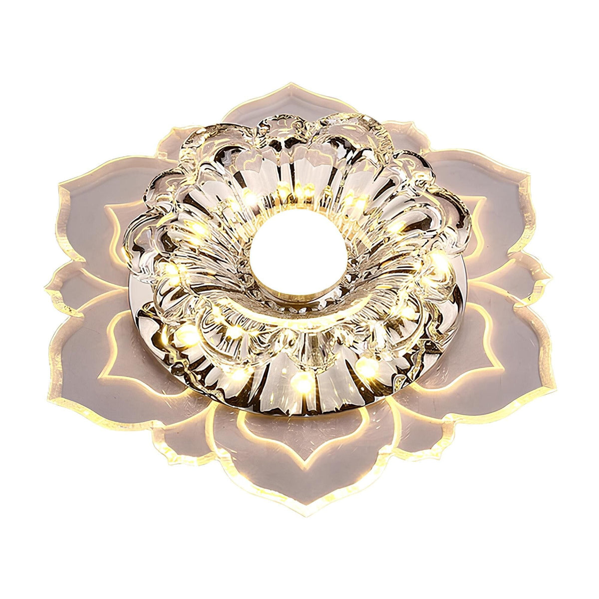 Elegant Crystal LED Ceiling Light with Modern Design
