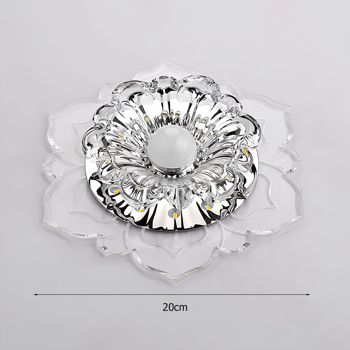 Elegant Crystal LED Ceiling Light with Modern Design
