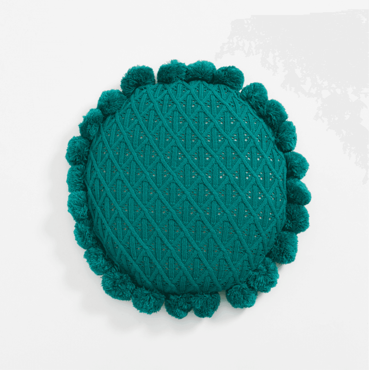 Sweet Pom Pom Tassel Round Cushion